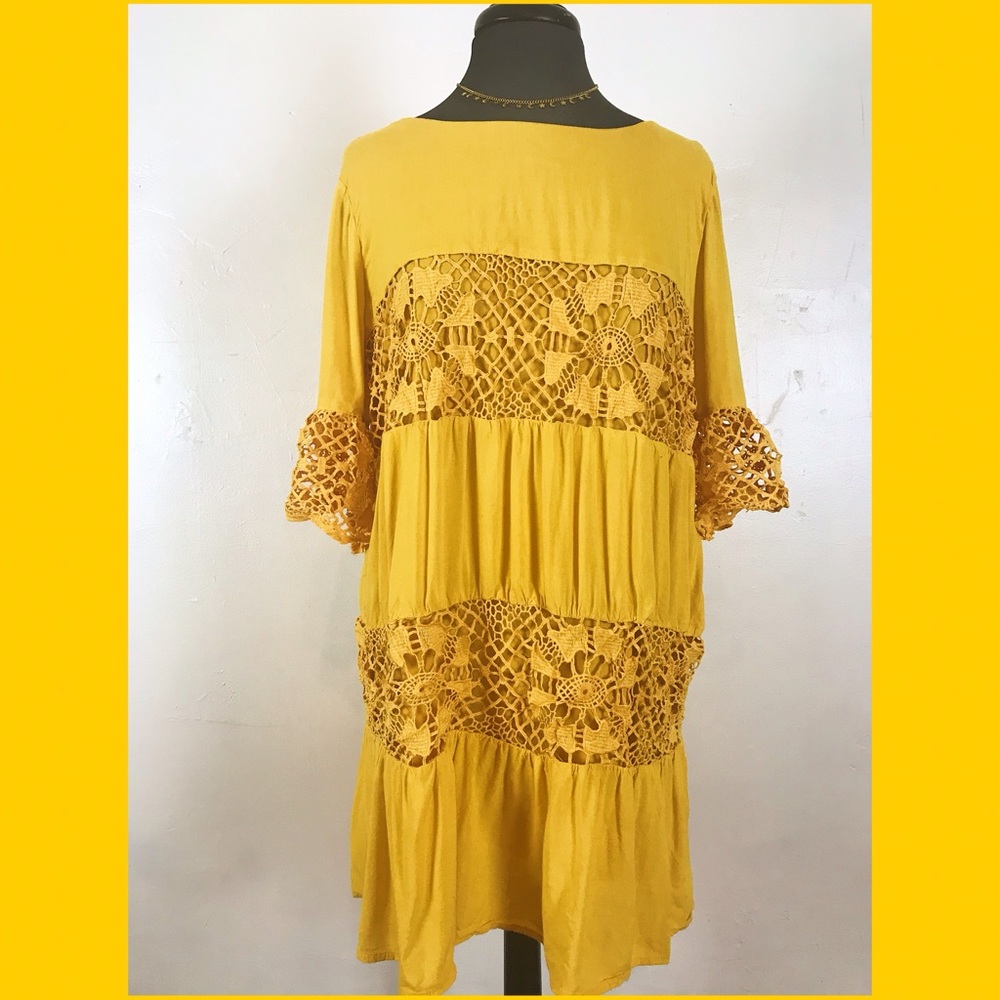 Mustard Yellow Francesca’s summer dress.